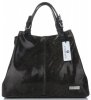 Kožené kabelka shopper bag Vittoria Gotti lahvově zelená V898GPIT